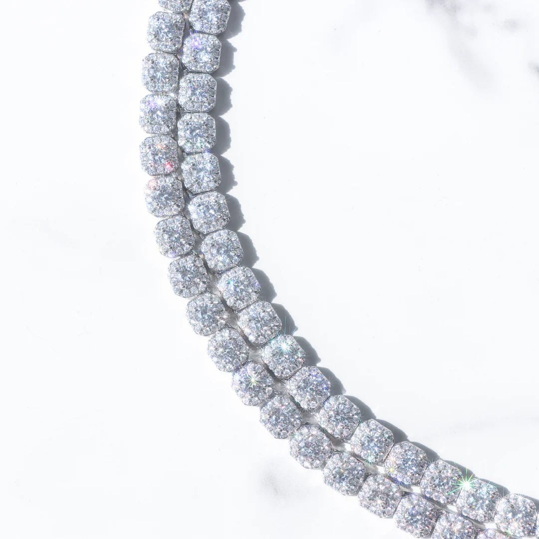 VVS 7MM Clustered Tennis Chain