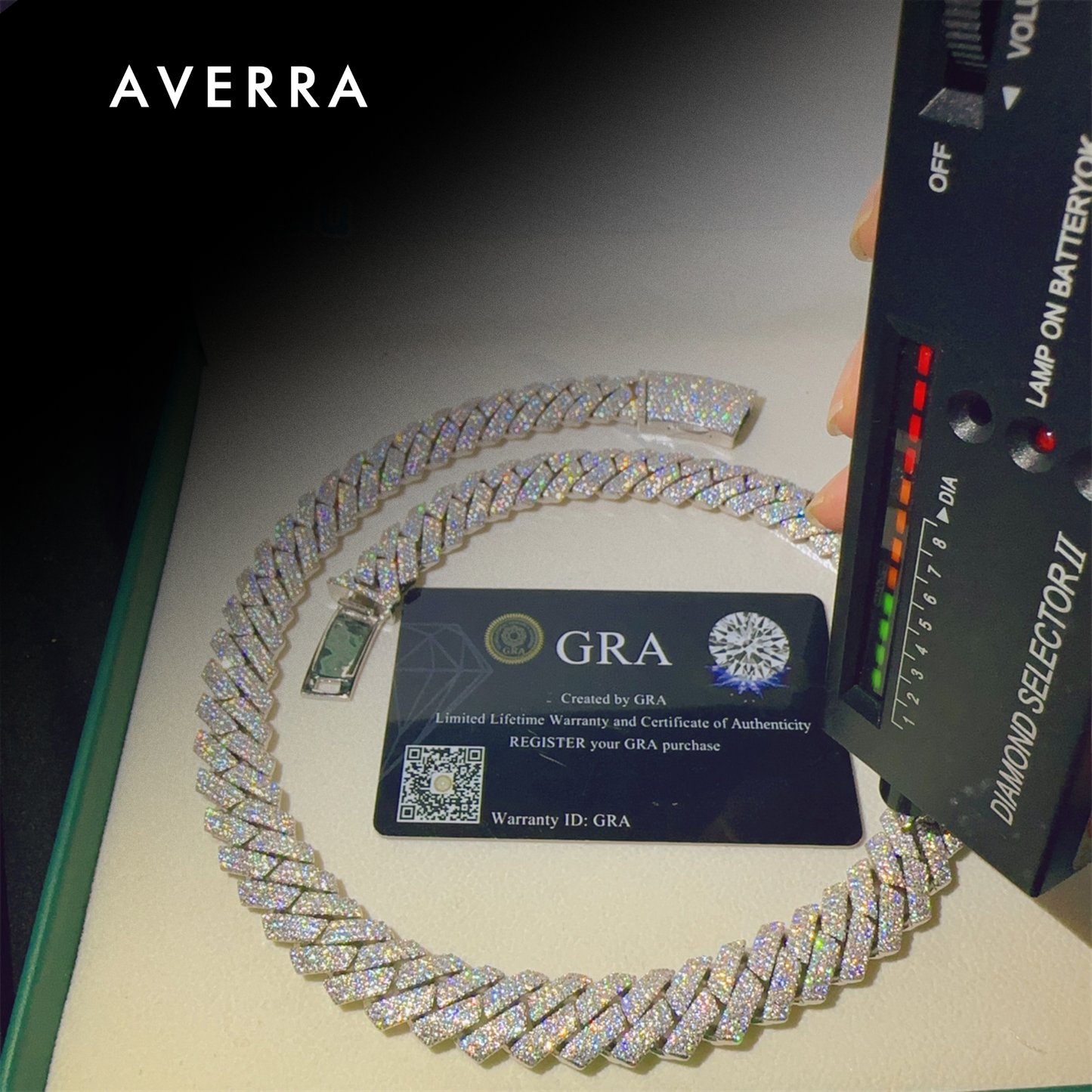 Moissanite Cuban Link Chain 14K Gold (All Sizes)