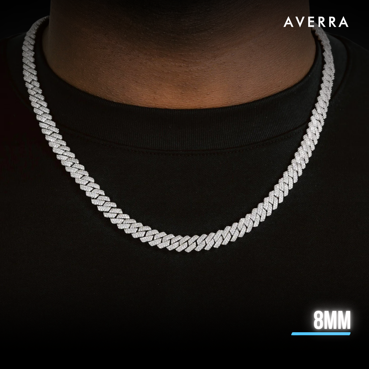 Moissanite Cuban Link Chain 14K Gold (All Sizes)