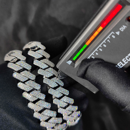 Moissanite Cuban Link Chain 14K Gold (All Sizes)