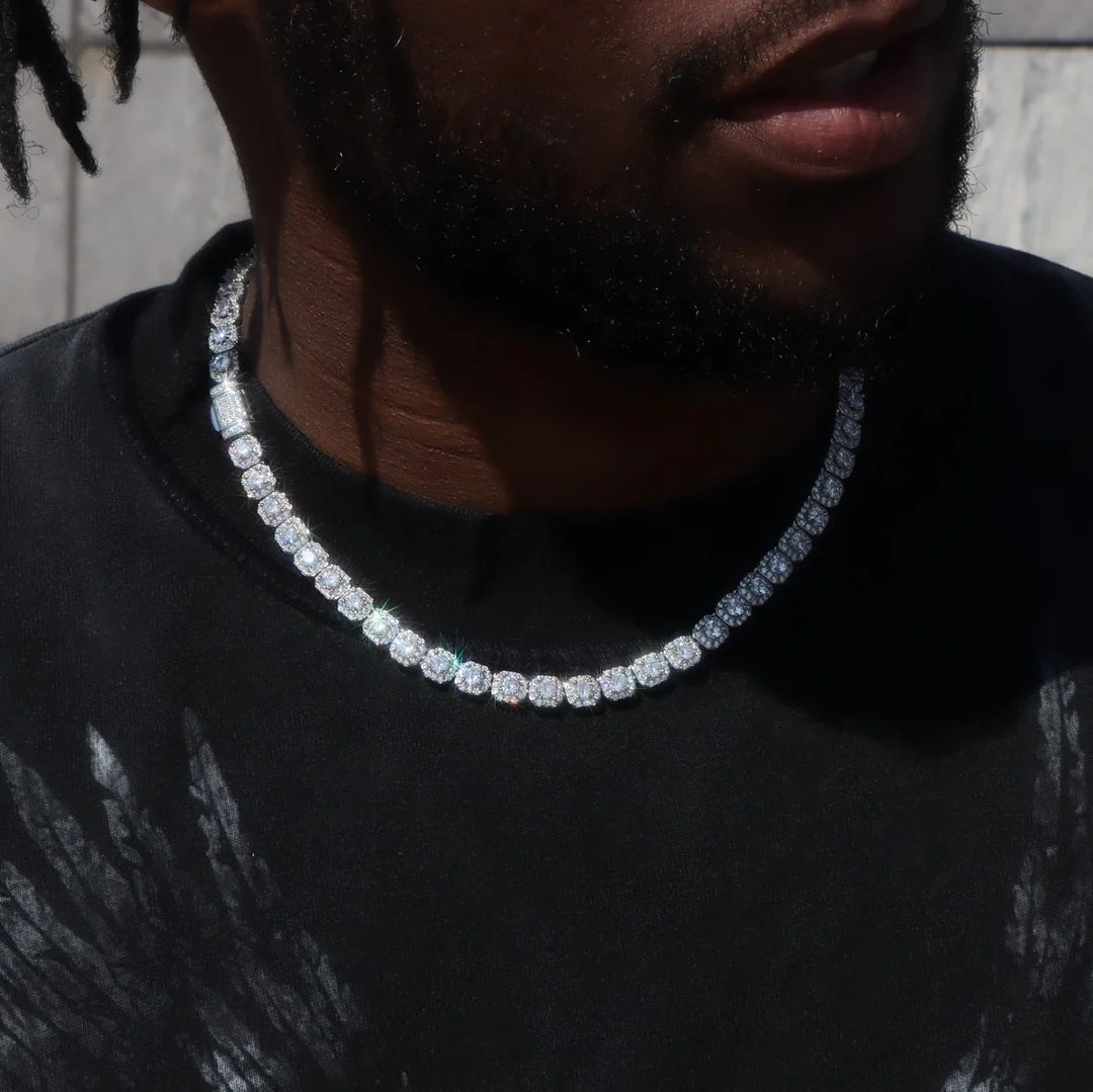 VVS 7MM Clustered Tennis Chain