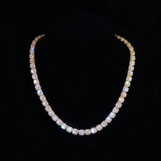 VVS 7MM Clustered Tennis Chain