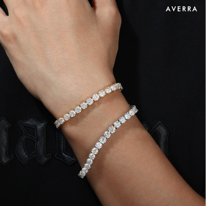 Moissanite Tennis Bracelet 14K Gold (ALL SIZES)