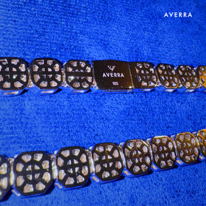 Moissanite Clustered Tennis Chain 14K Gold