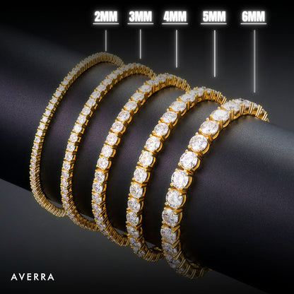 Moissanite Tennis Bracelet 14K Gold (ALL SIZES)