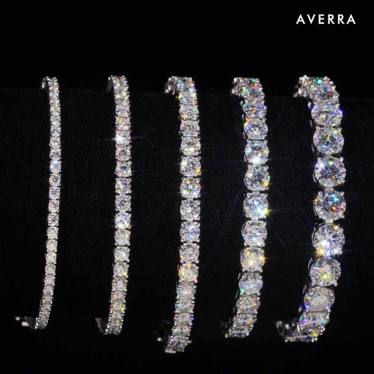 Moissanite Tennis Bracelet 14K Gold (ALL SIZES)