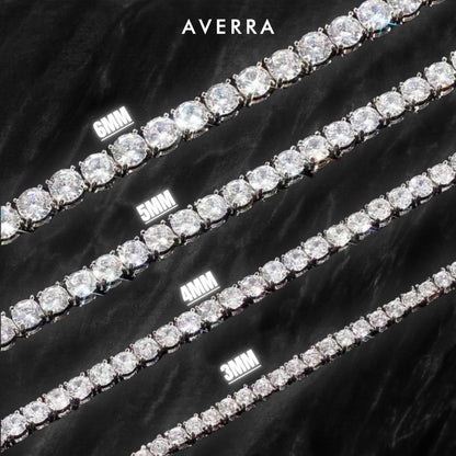Moissanite Tennis Chain 14K Gold (All Sizes)