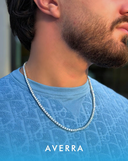 Moissanite Tennis Chain 14K Gold (All Sizes)